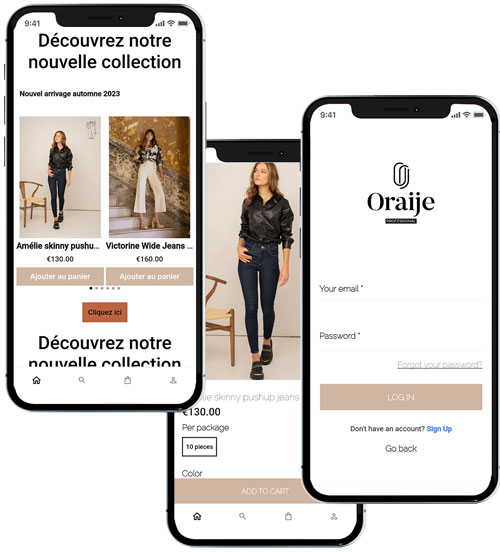 Oraije mobile application