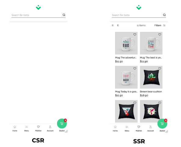 how google sees csr and ssr pages